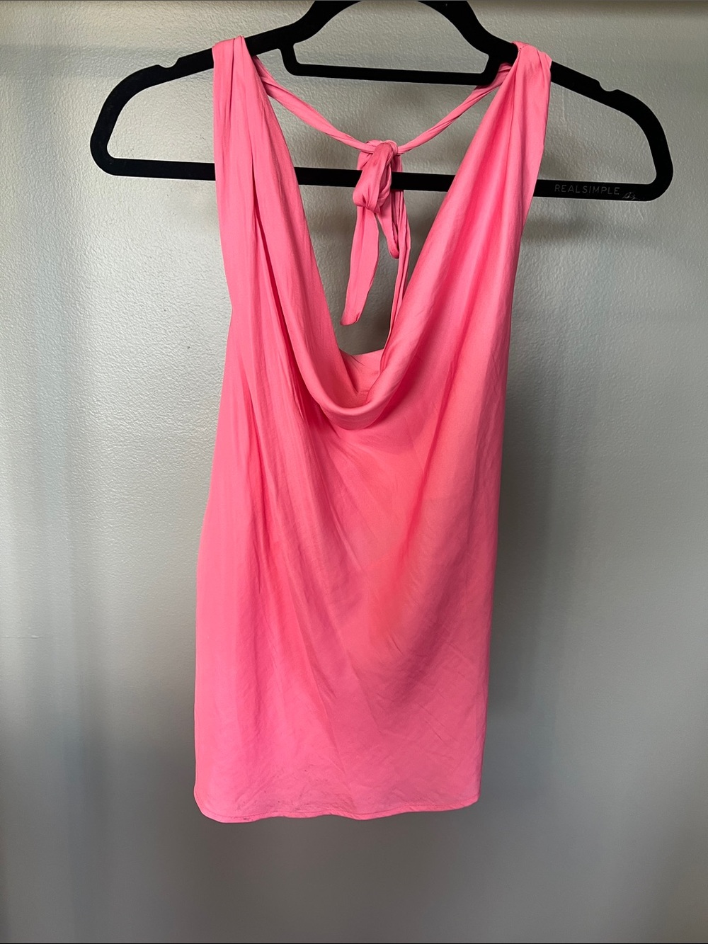 dolan Hot Pink Tie-Back Sleeveless Top